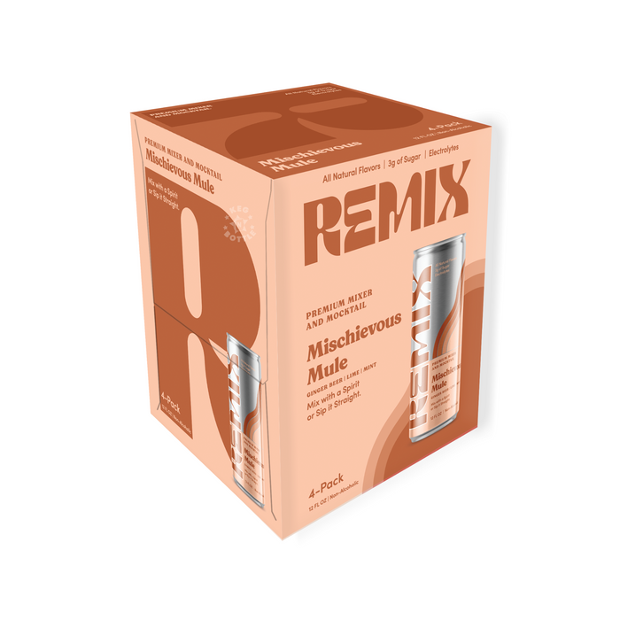 Remix Premium Mixer And Mocktail Mischievous Mule (4 Pack)