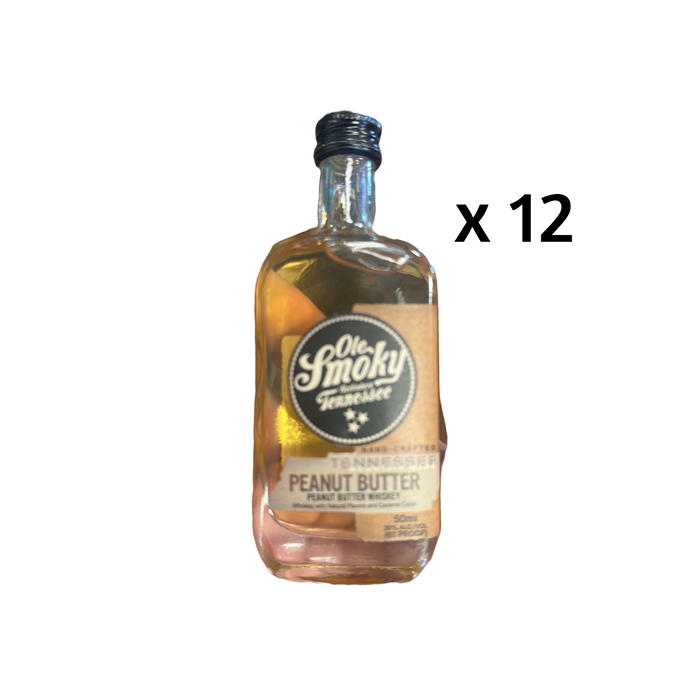 Ole Smoky Peanut Butter Whiskey Miniatures (12 x 50 ml))