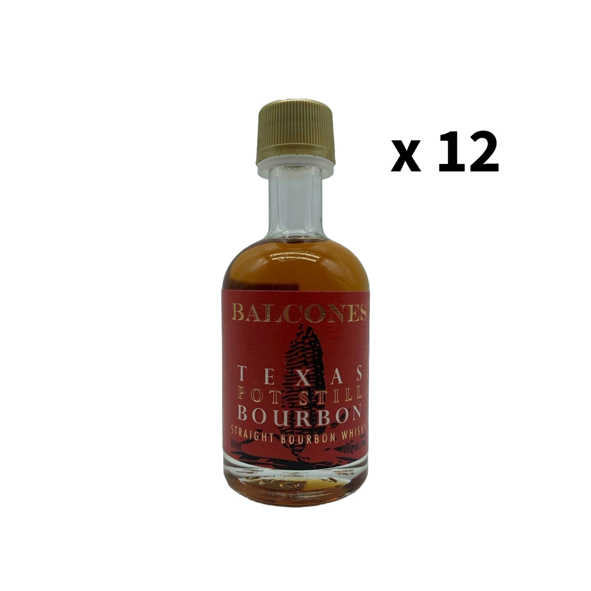 10 Blanton's Miniature Bourbon 50ml Shot Bundle