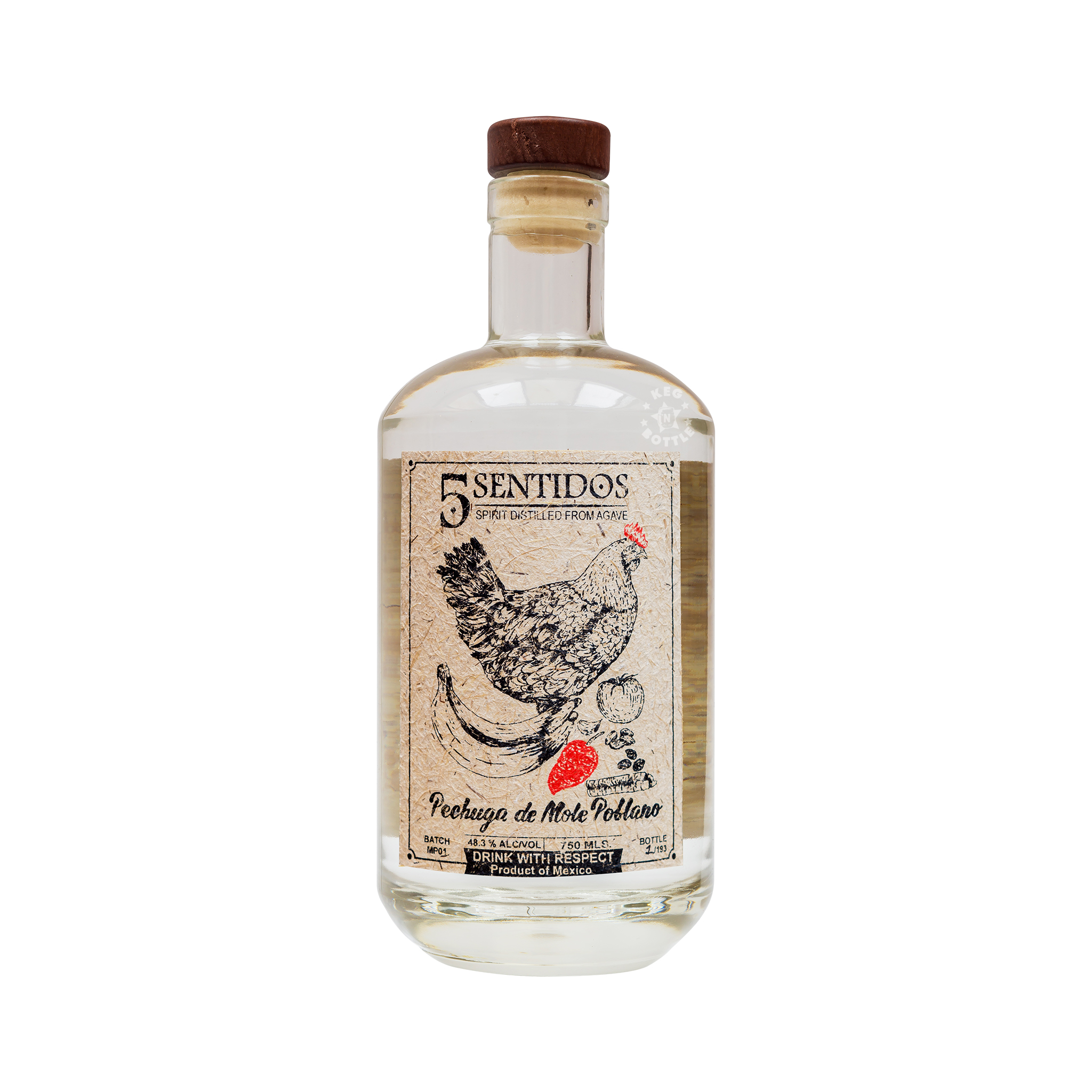 5 Sentidos Pechuga Mole Poblano Mezcal (750 ml)