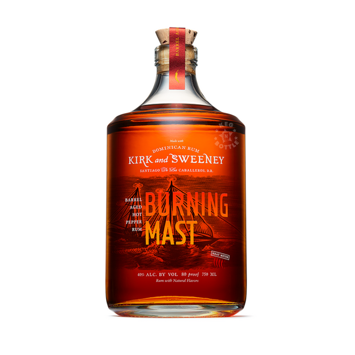 Kirk and Sweeney Burning Mast Hot Pepper Rum (750 ml)