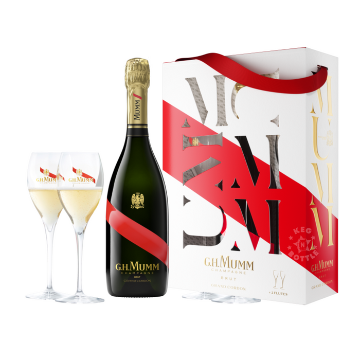 G.H. Mumm 2 Flute Champagne Gift Set (750 ml)