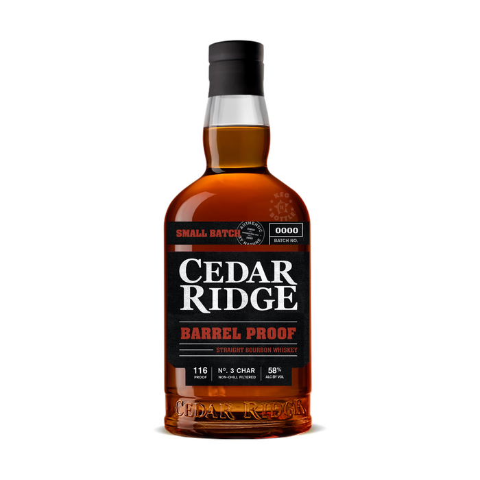 Cedar Ridge Barrel Proof Bourbon Whiskey (750 ml)