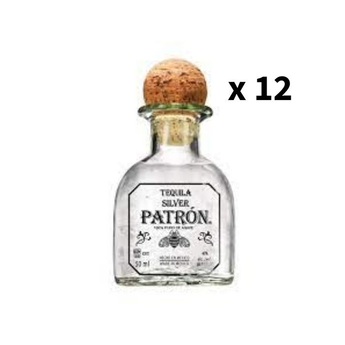 Patron Silver Tequila Miniature (12 Pack)