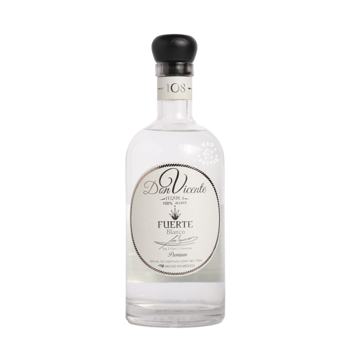 Don Vicente Fuerte Blanco Tequila (750mL)