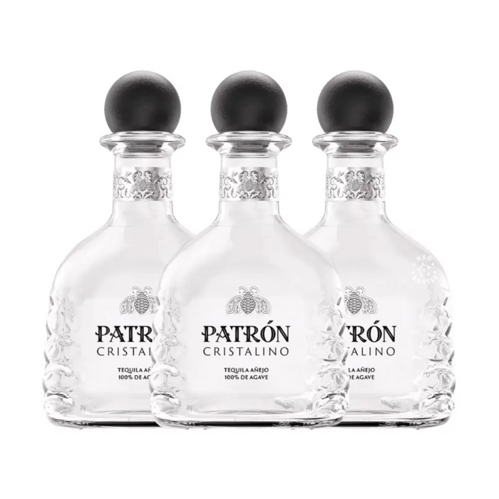 Patron Cristalino Tequila (3x750 ml)