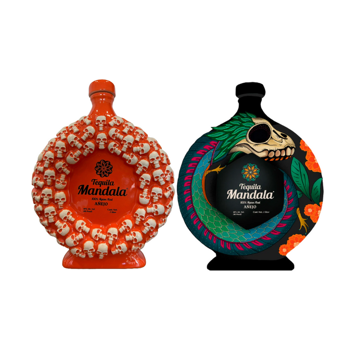 Mandala Anejo Day of the Dead Tequila Combo Pack (2 x 1 L)