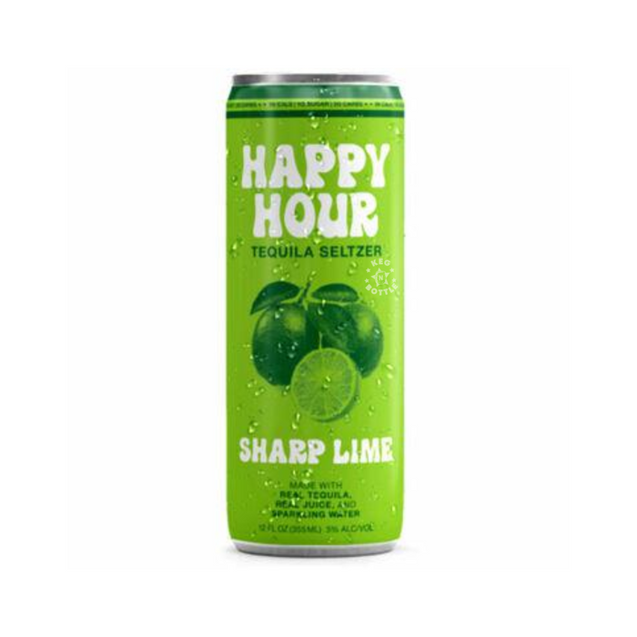 Happy Hour Sharp Lime Tequila Seltzer (4 Pack)