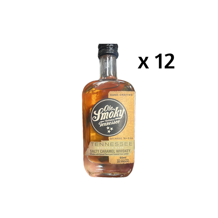 Ole Smoky Salty Caramel Whiskey Miniatures (12 x 50 ml)