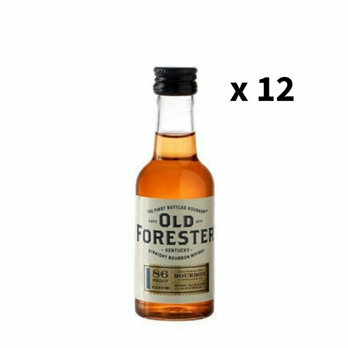 Old Forester Kentucky Straight Bourbon Whiskey Miniature (12 Pack)