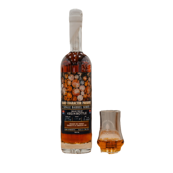 Rare Character Straight Rye Whiskey - Amburana Cask - Keg N Bottle Private Barrel Pick (750 ml)