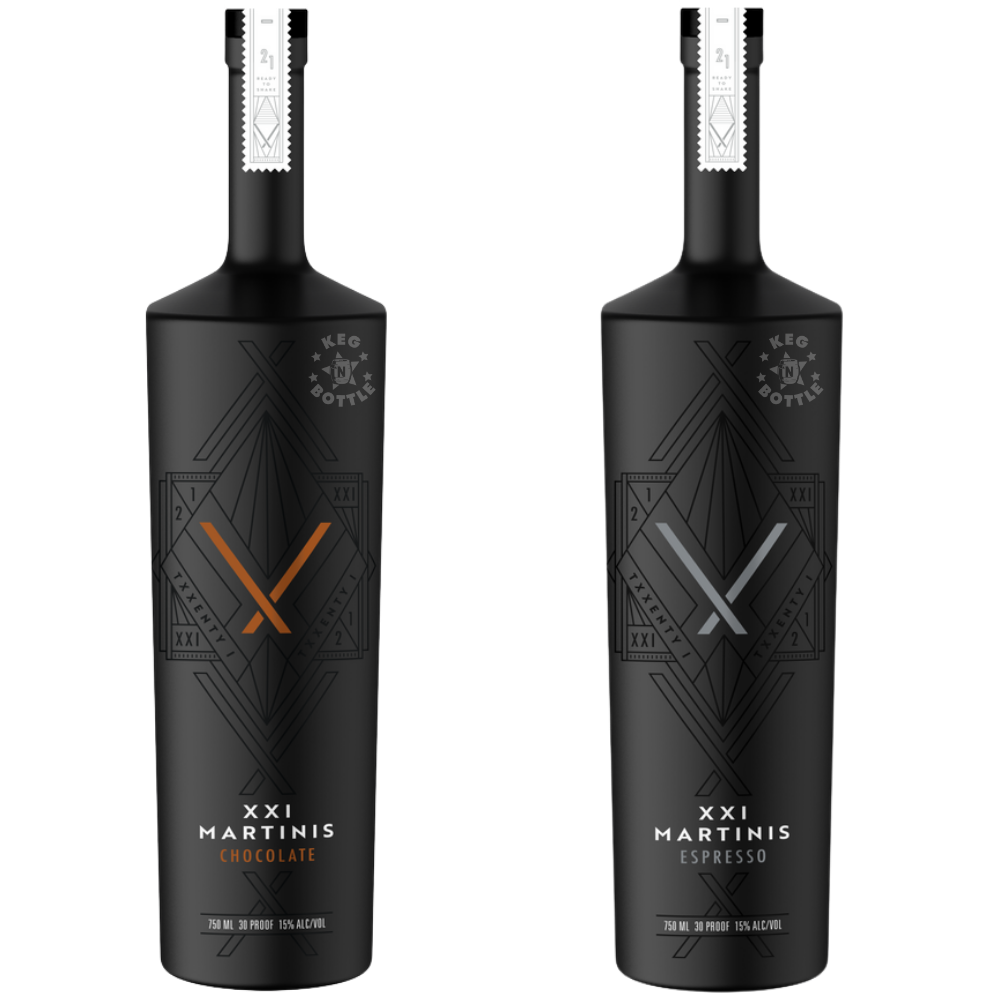 XXI Martinis Chocolate & Espresso Martini Cocktail Bundle (2 x 750 ml)