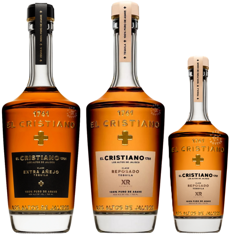 El Cristiano Tequila Collection Bundle (2x750mL + 200mL)