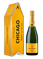 Veuve Clicquot Brut Yellow Label Chicago Arrow Tin Champagne (750mL)