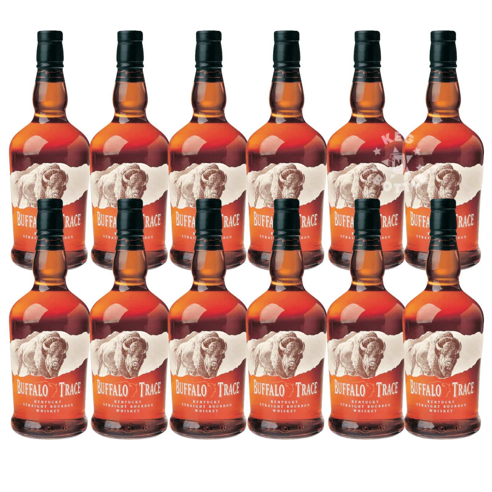 Buffalo Trace Bourbon Whiskey - 1 Case of 12 Bottles (750 ml)
