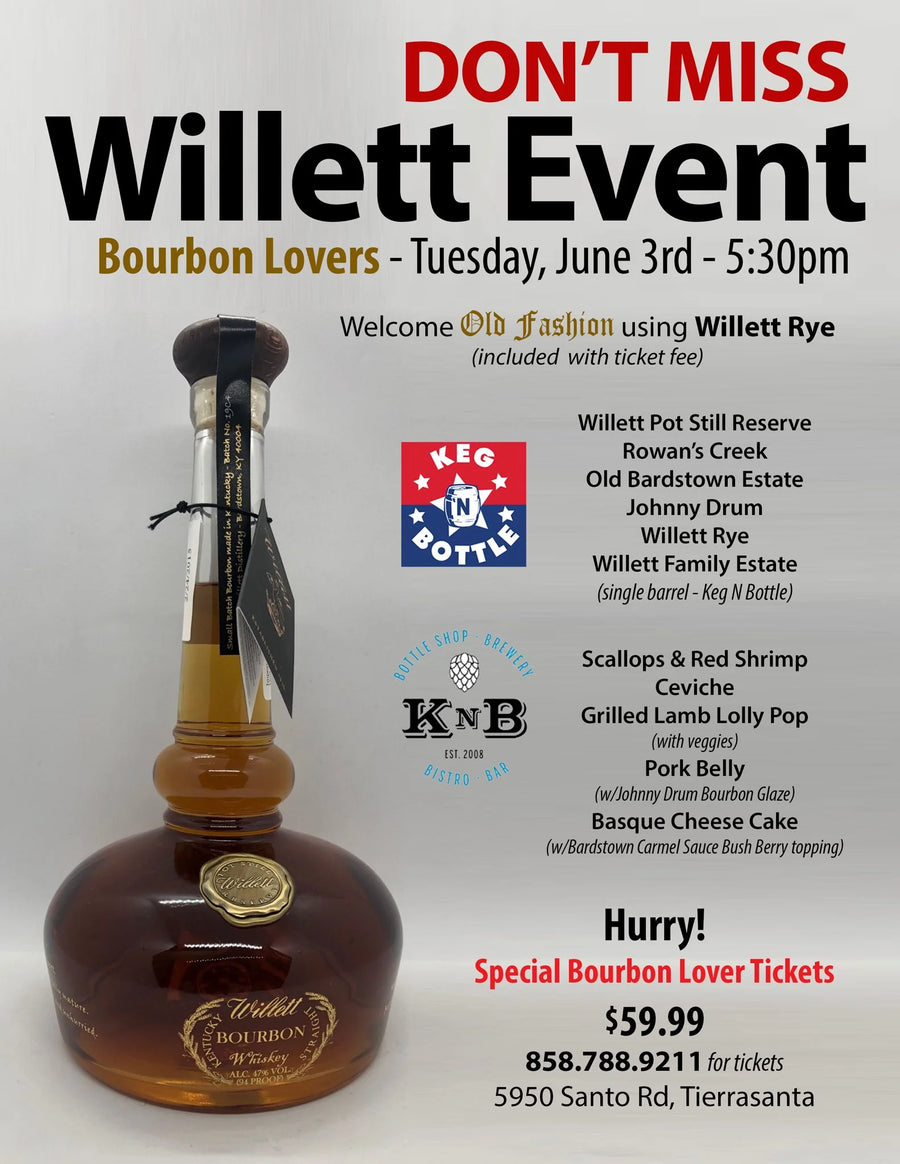 Willett Event – Calling All Bourbon Lovers!