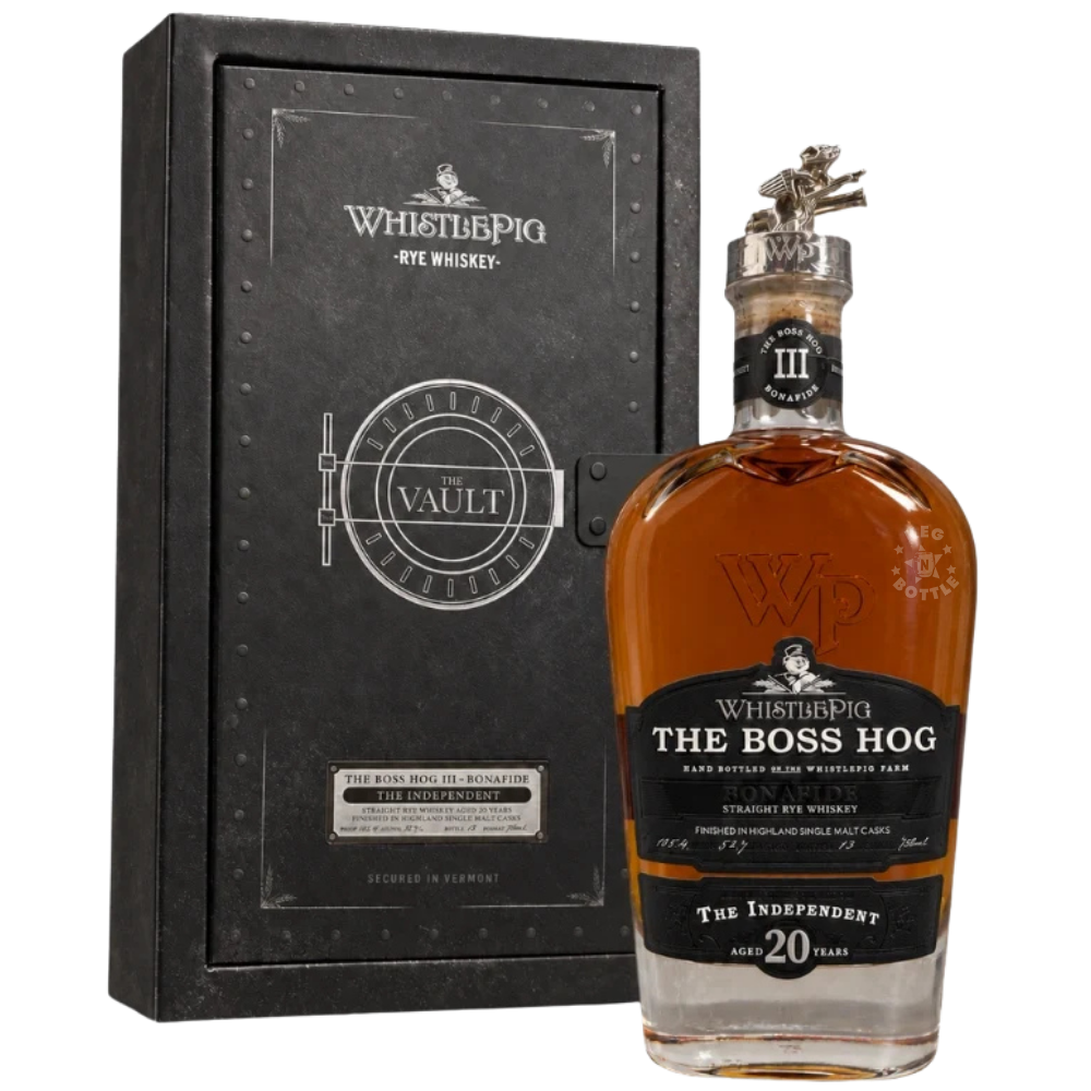 WhistlePig The Boss Hog III Bonafide 'The Independent' 20 Year Rye Whiskey The Vault Limited Edition (750mL)