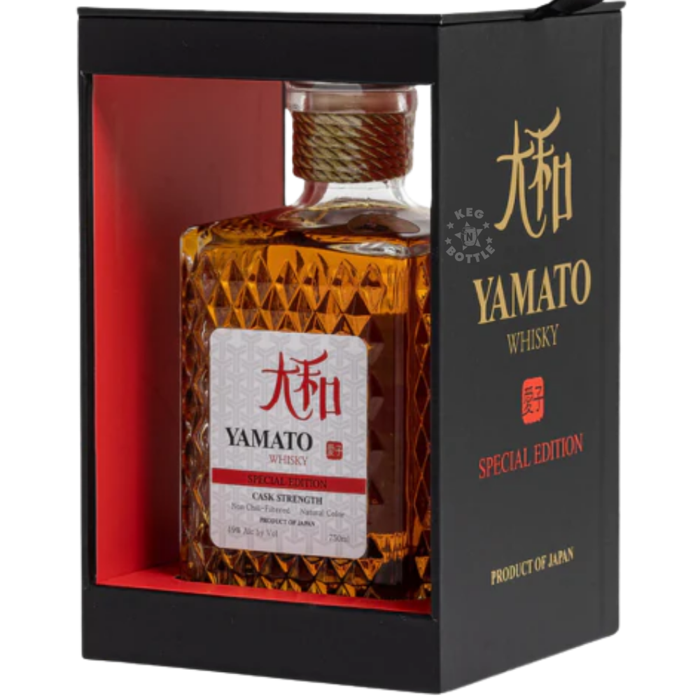Yamato Cask Strength 86.8 Proof Japanese Whisky 750ml bottle in luxury presentation box 2