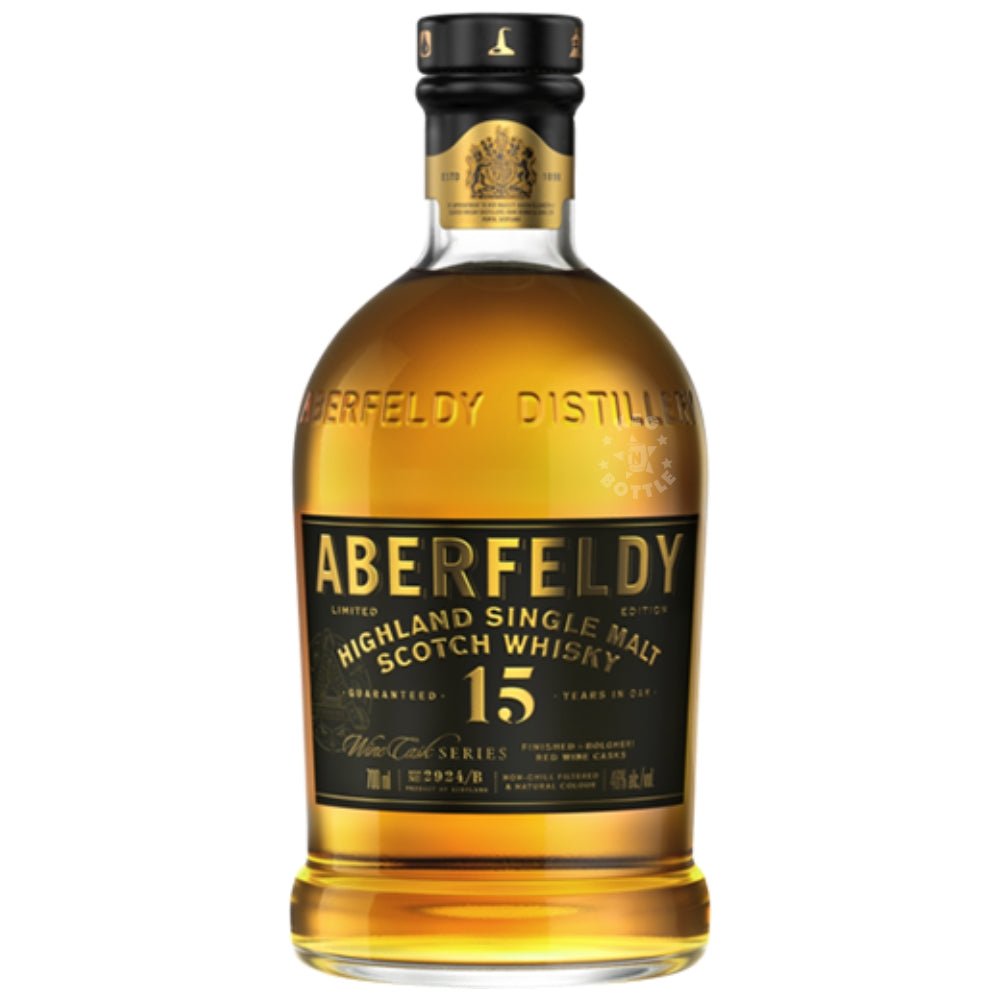 Aberfeldy 15 Year Limited Edition Wine Cask Series Finished in Bolgheri Red Wine Cask (750 ml) | Keg N Bottle