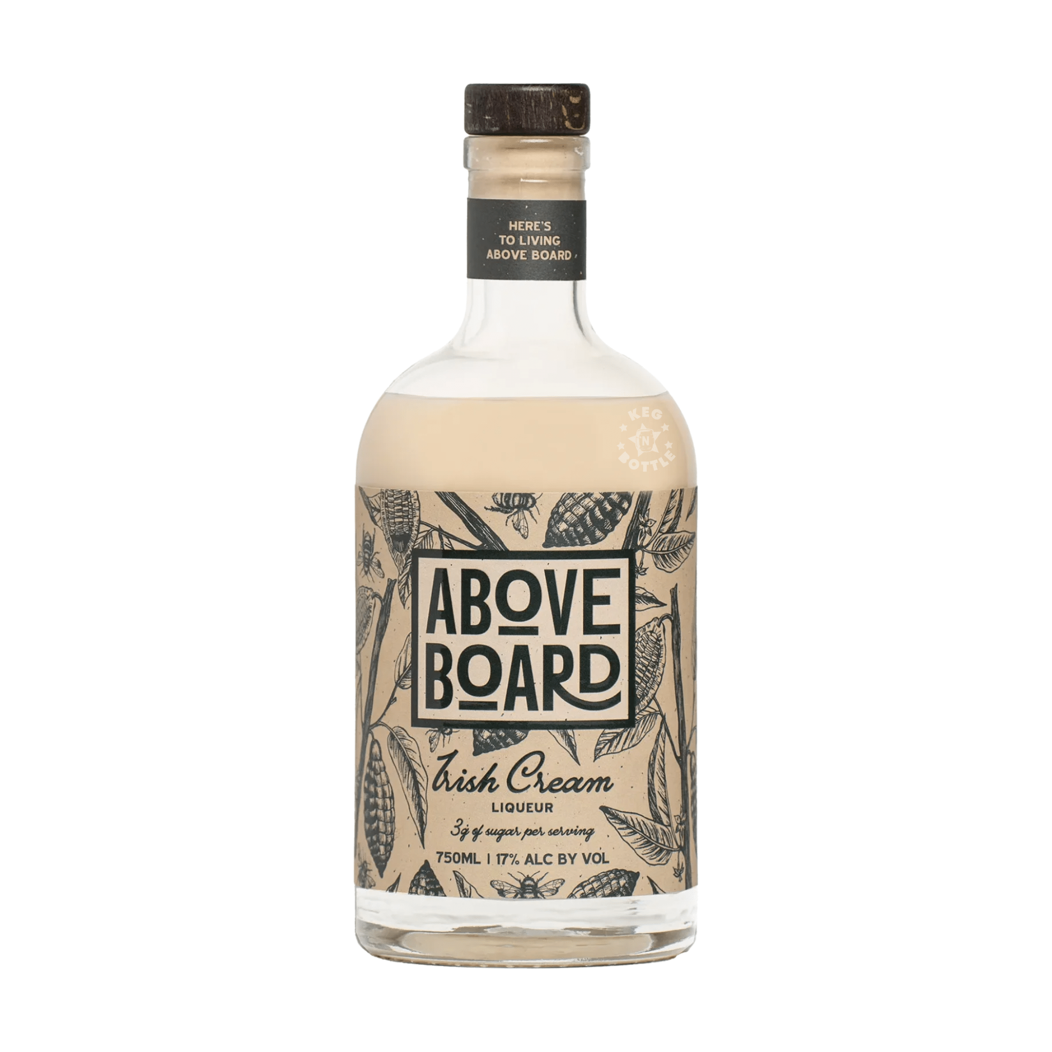 Above Board Irish Cream Liqueur (750 ml) - Keg N Bottle
