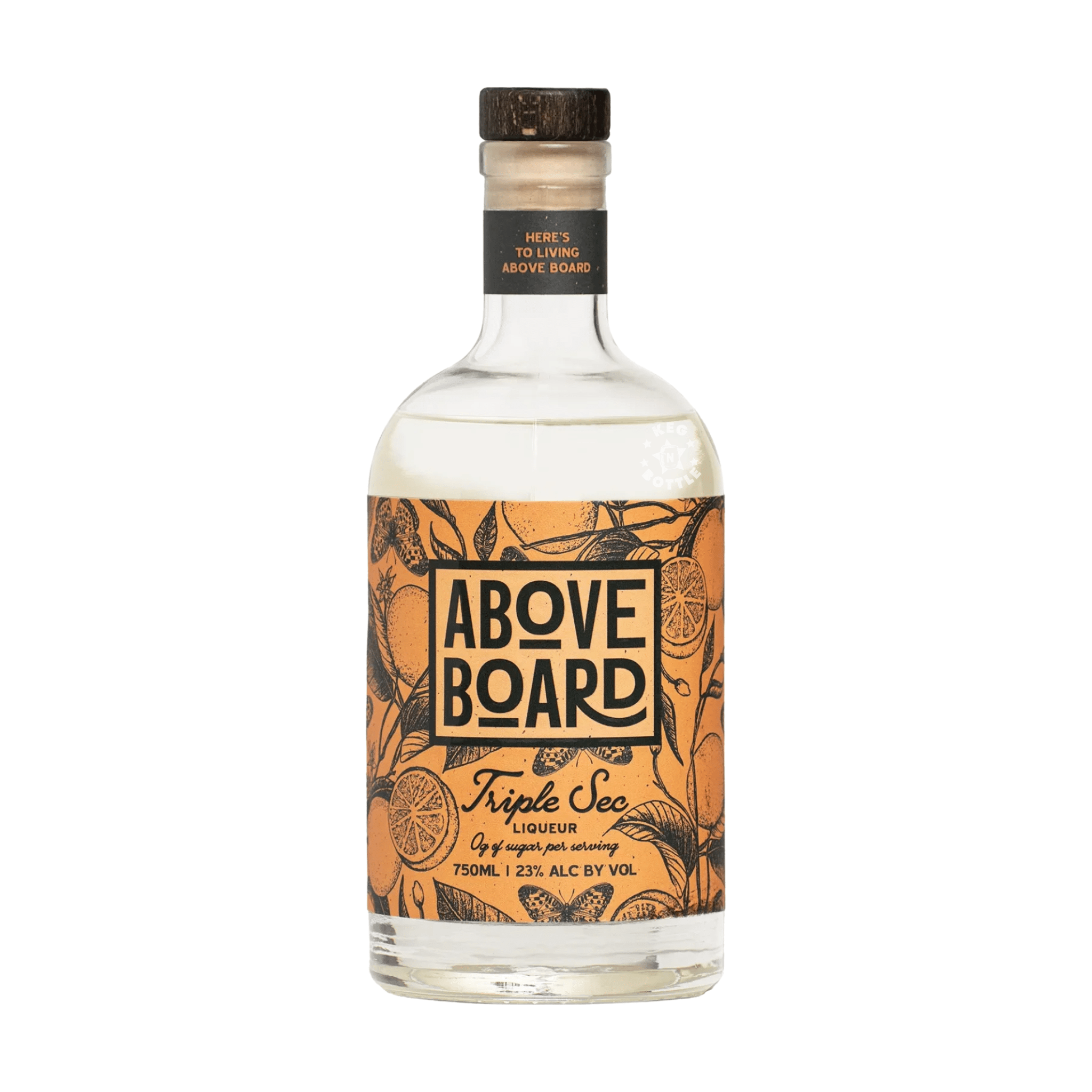 Above Board Triple Sec Liqueur (750 mL) - Keg N Bottle