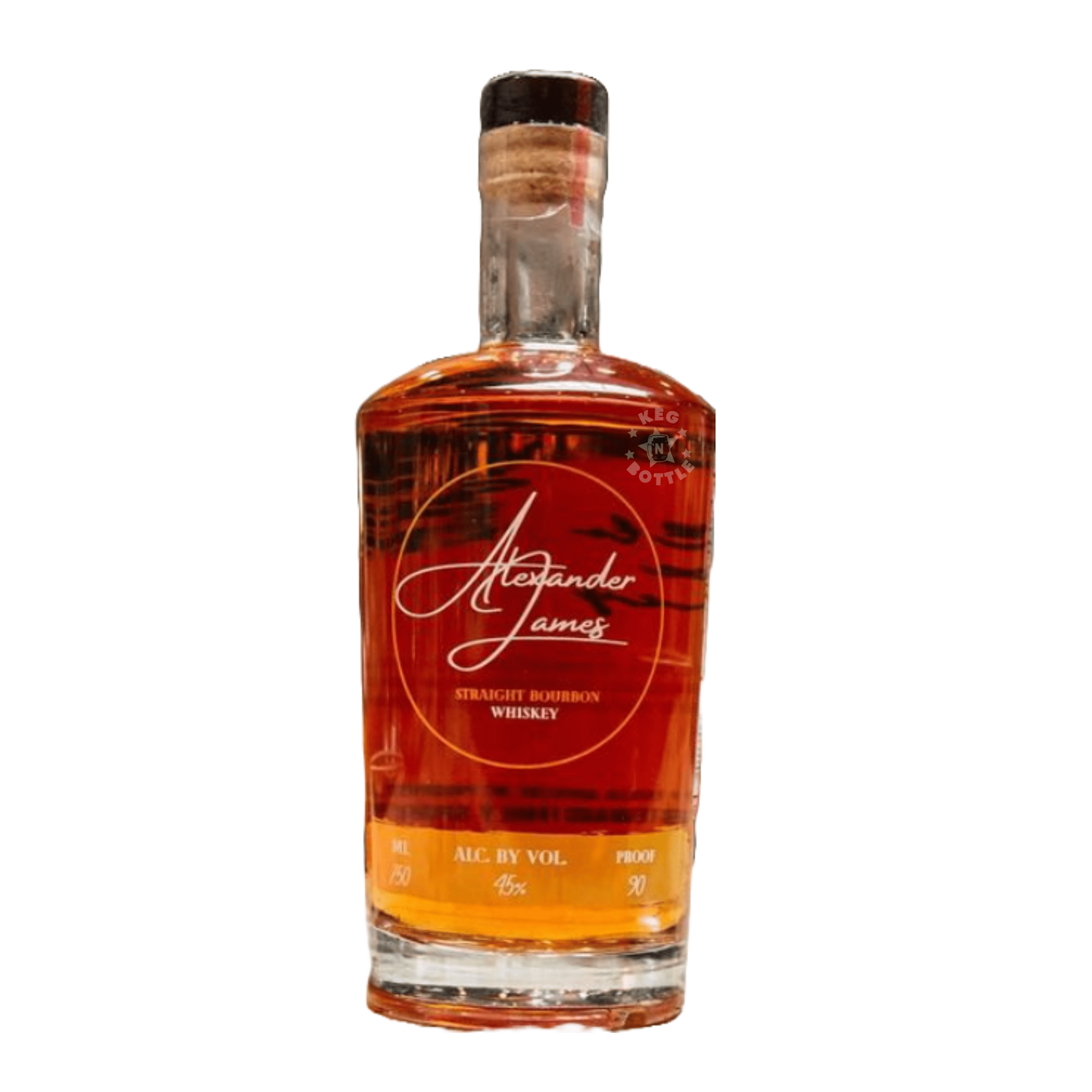 Alexander James Straight Bourbon Whiskey (750 ml) - Keg N Bottle