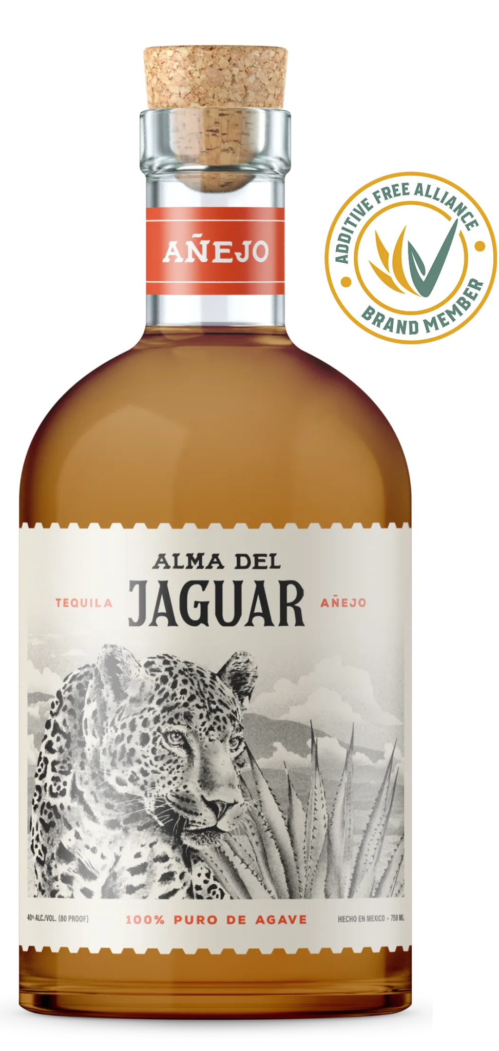 Alma Del Jaguar Anejo Tequila (750mL) - Keg N Bottle