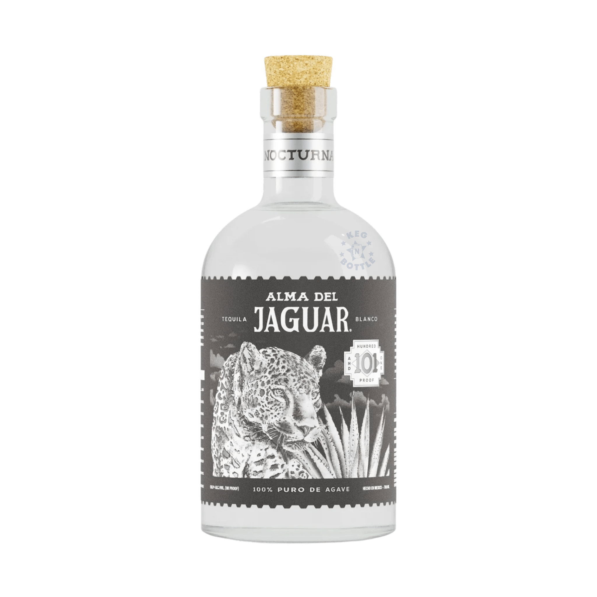 Alma Del Jaguar Nocturna 101 Proof Tequila (750 mL) - Keg N Bottle