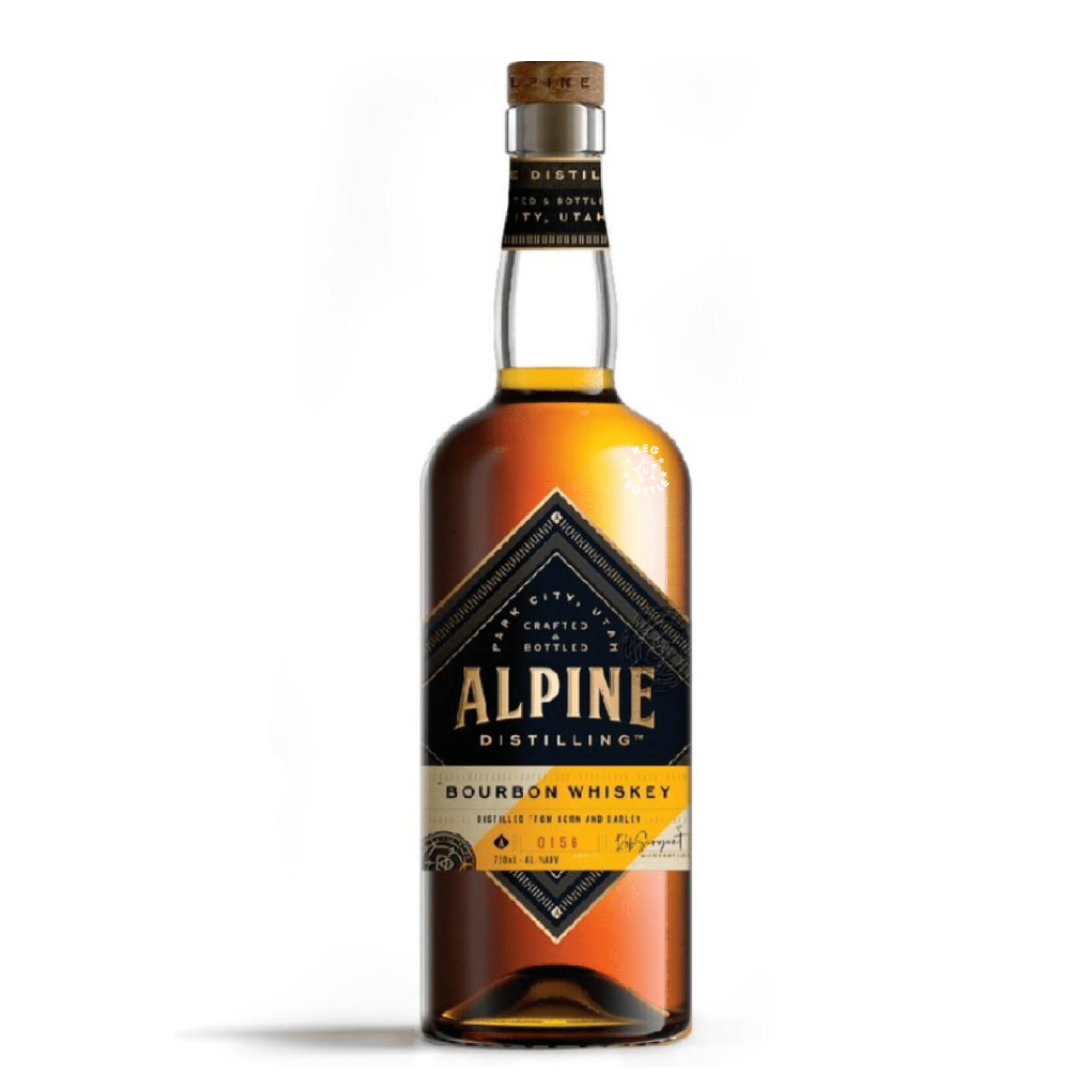 Alpine Distilling Four Grain Bourbon Whiskey (750 ml) - Keg N Bottle