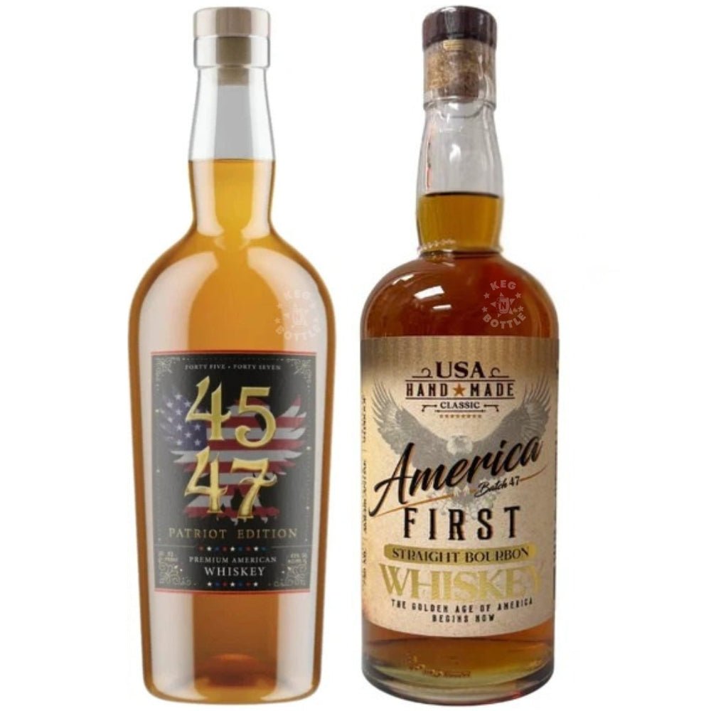 America First Bourbon & 45/47 Patriot Edition American Whiskey Bundle (2 x 750 ml)