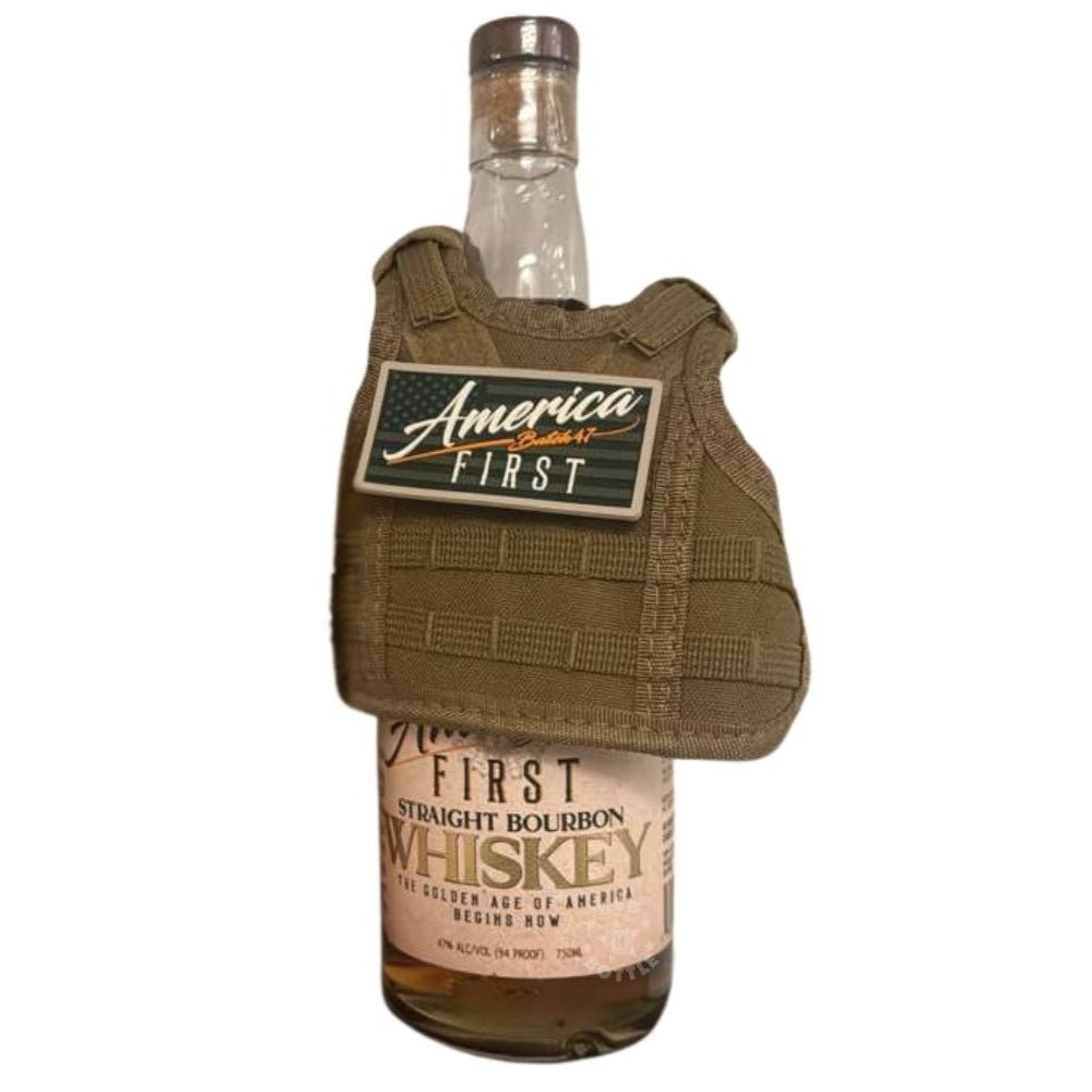 America First Straight Bourbon Whiskey with 1 Vest included (750 ml) | Keg N Bottle