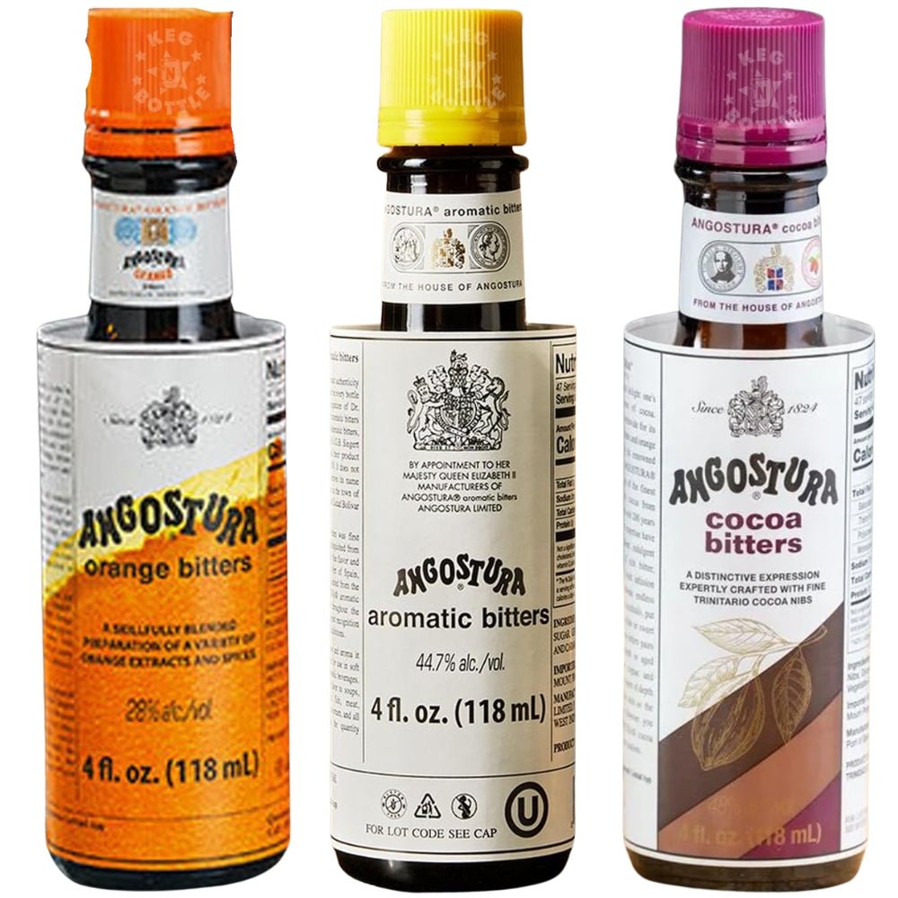Angostura Bitters 3-Pack – Orange, Aromatic, Cocoa (4 fl oz / 118 ml ...