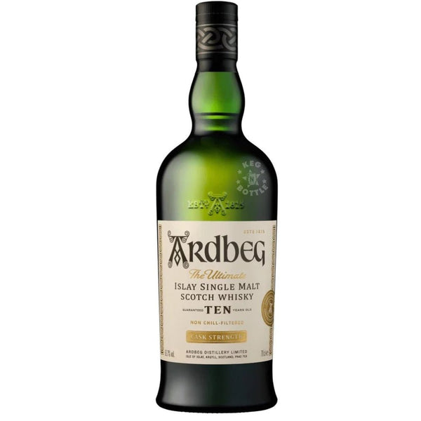 Ardbeg 10 Year Cask Strength Single Malt Scotch Whiskey (700mL