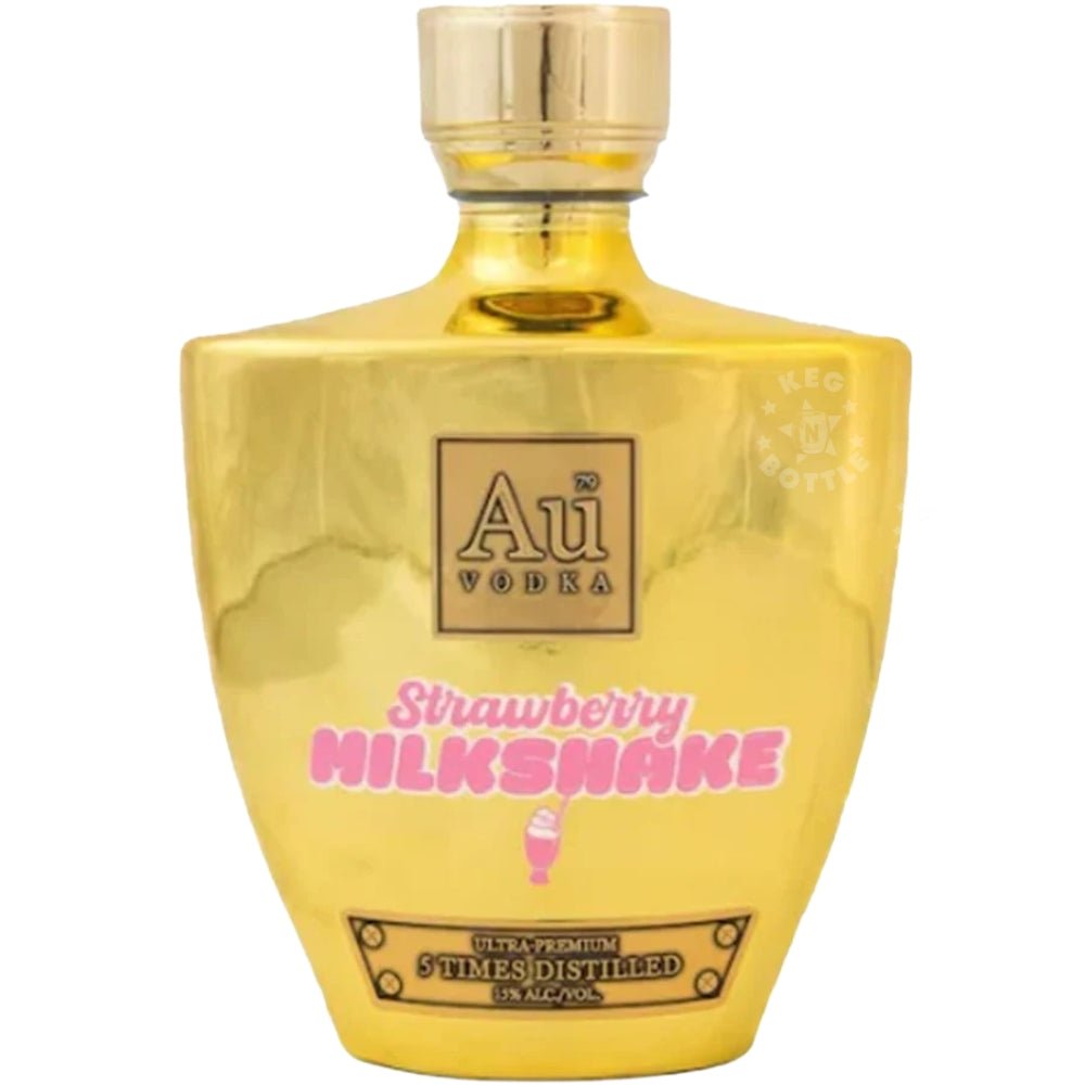 AU Vodka Strawberry Milkshake Vodka 700ml gold bottle