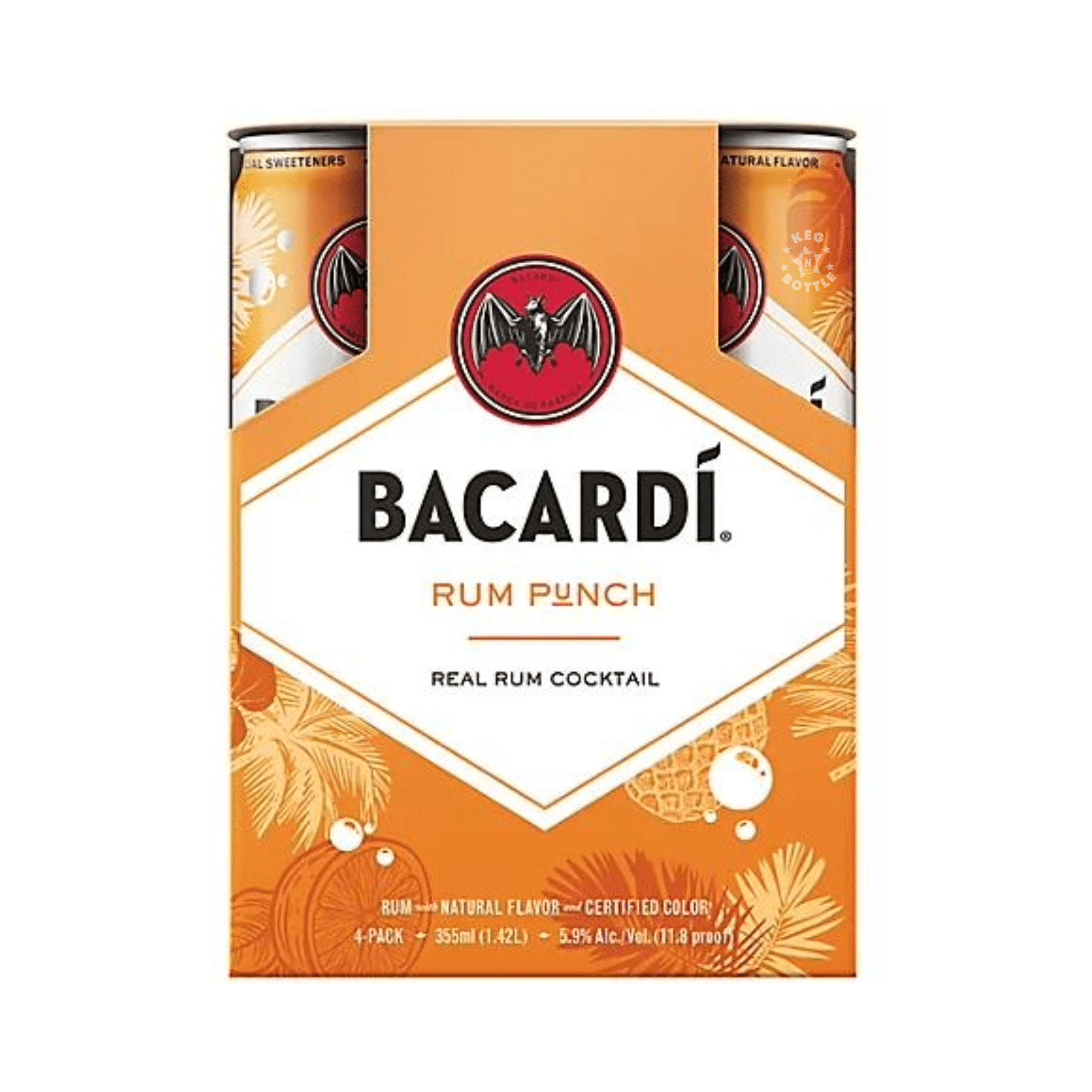 Bacardi Rum Punch (4 Pack) | Keg N Bottle