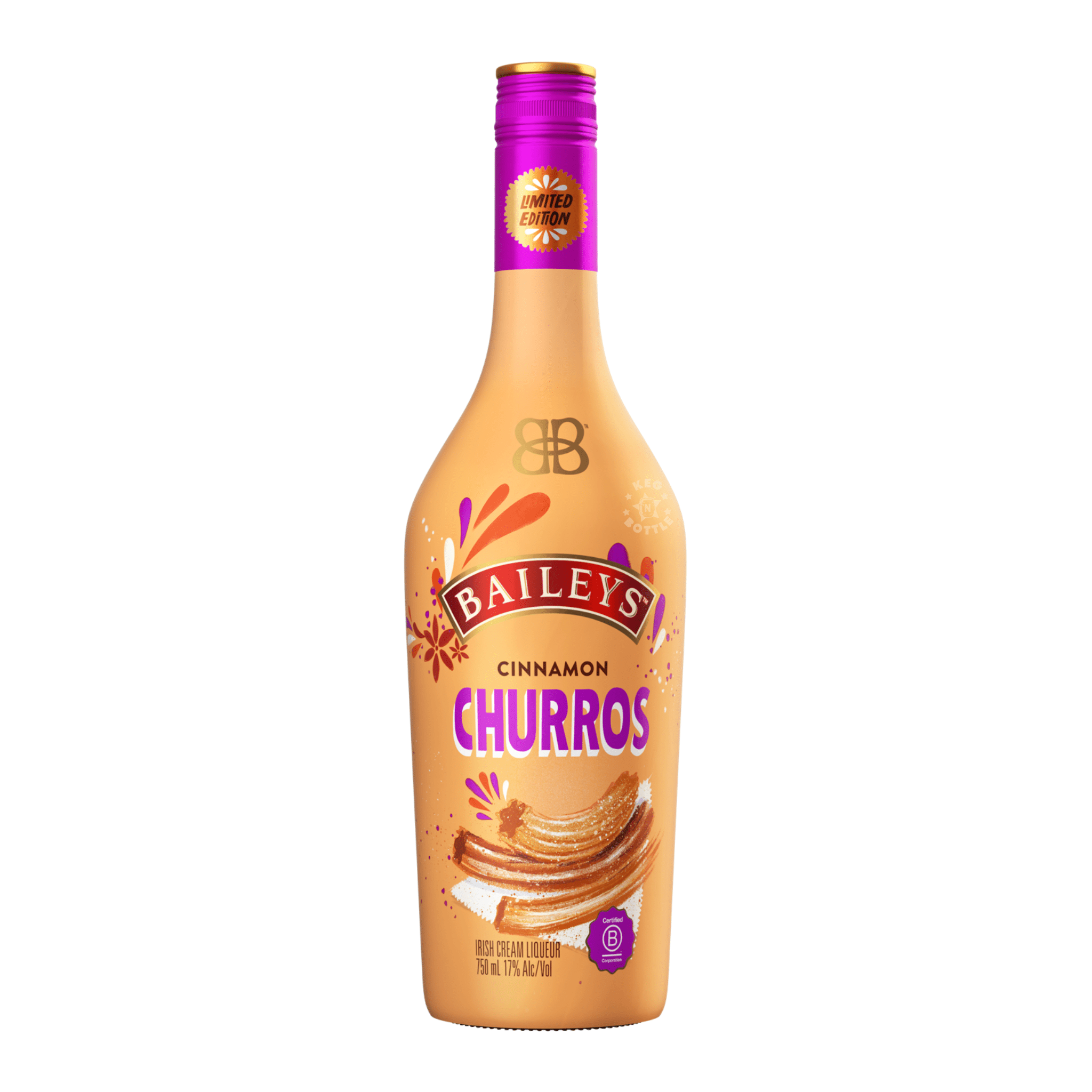 Baileys Cinnamon Churros Irish Cream Liqueur (750 ml) - Keg N Bottle