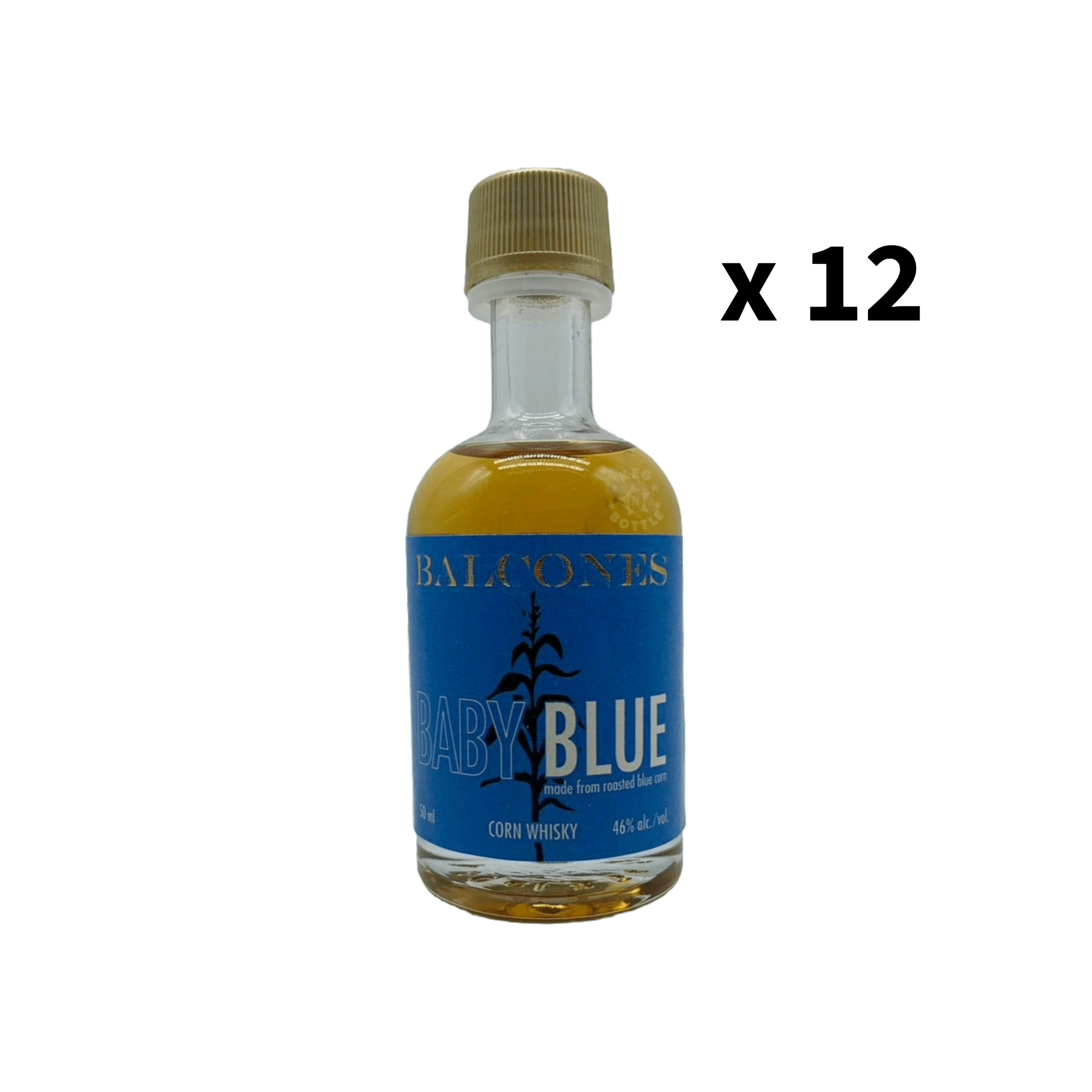 Balcones Baby Blue Texas Whiskey Miniature (12 Pack) | Keg N Bottle