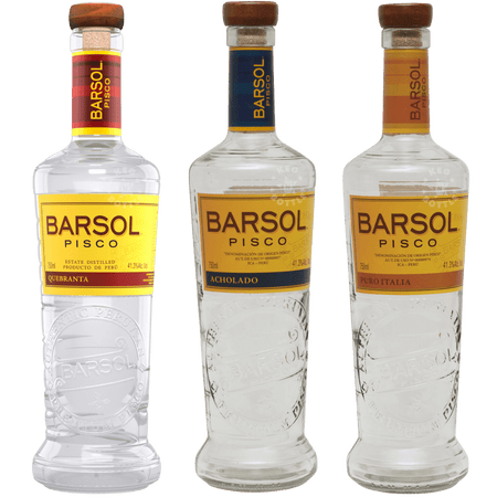 Barsol Pisco Explorer Trio Bundle (3x750mL) | Keg N Bottle
