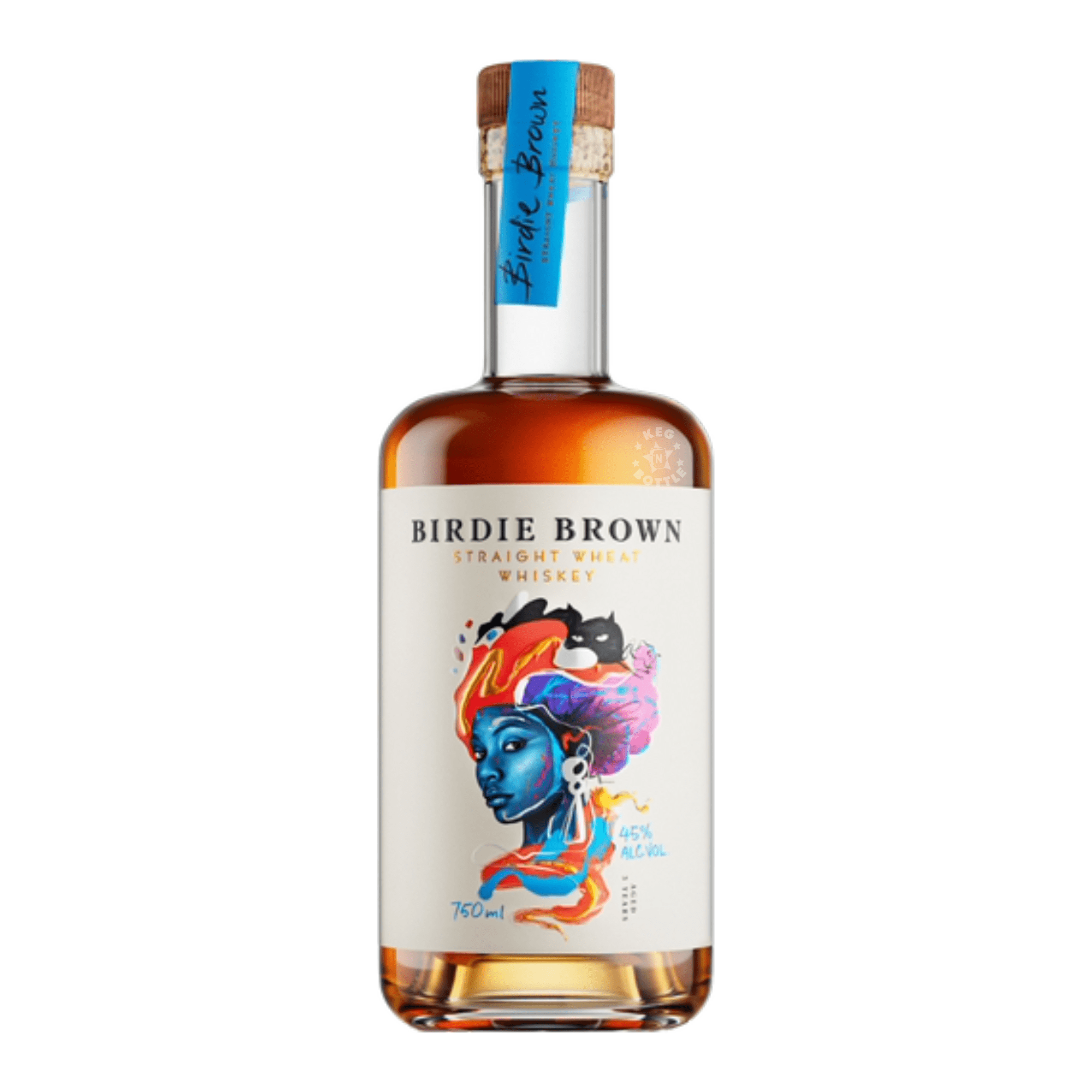 Birdie Brown Straight Wheat Whiskey (750 ml) | Keg N Bottle