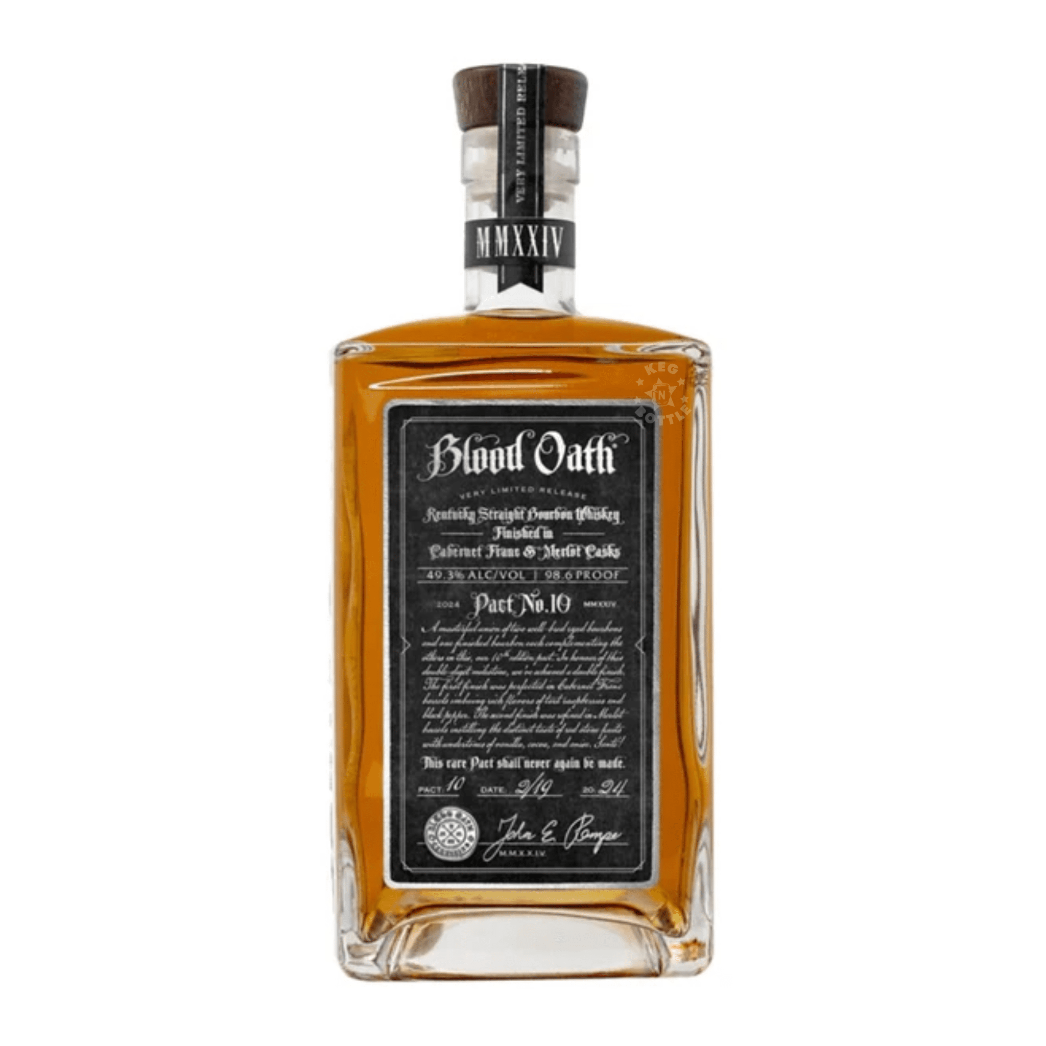 Blood Oath Pact. 10 Kentucky Straight Bourbon Whiskey (750 ml) | Keg N Bottle