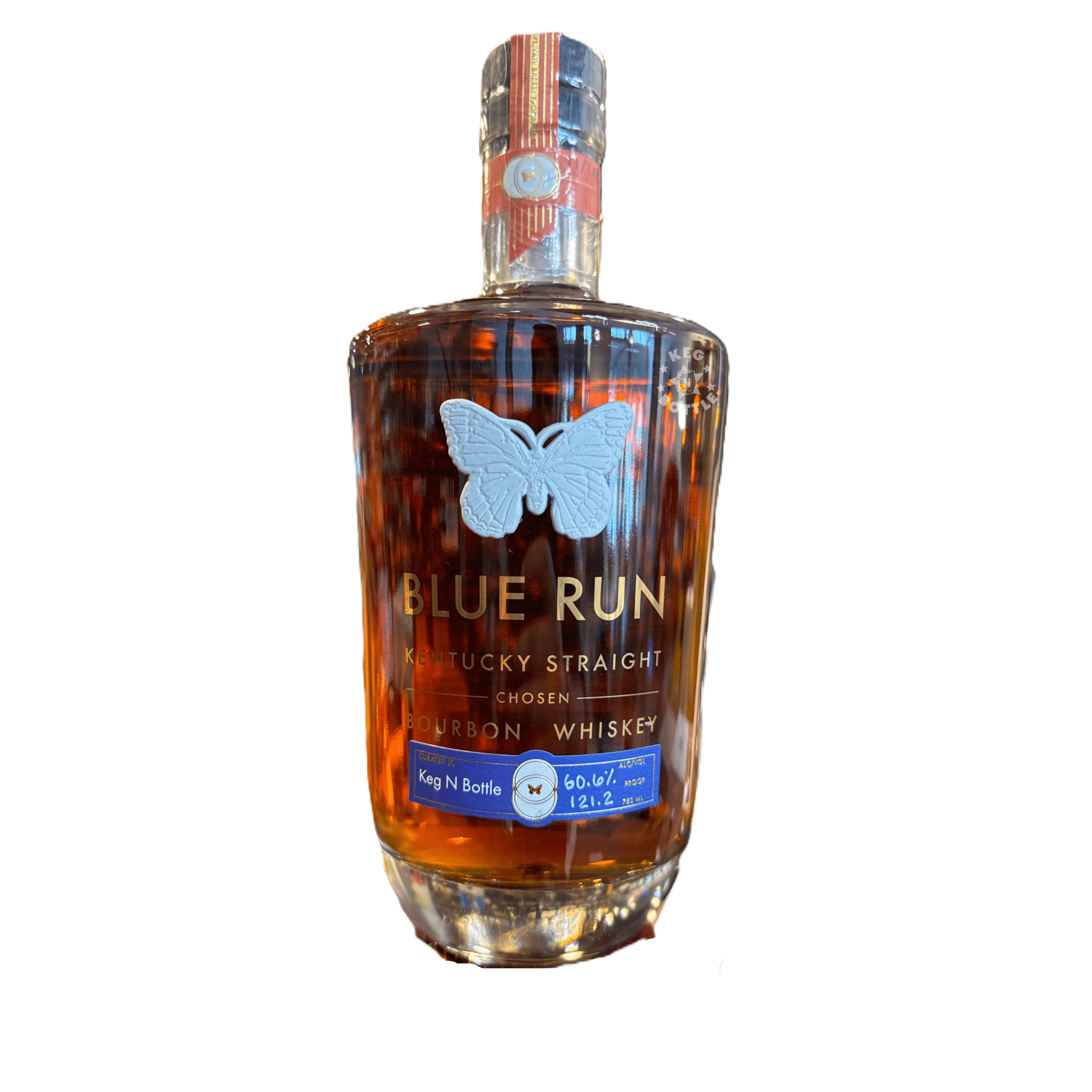 Blue Run Chosen Keg N Bottle Single Barrel 121.2 proof Kentucky Straight Whiskey (750 mL) | Keg N Bottle