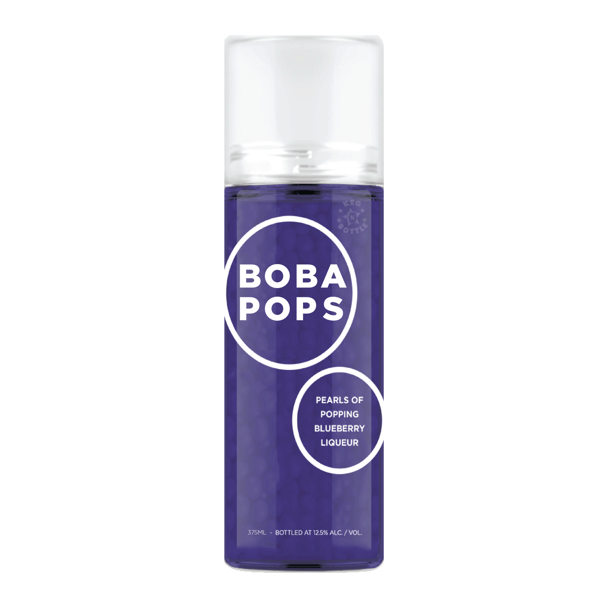 Boba POPS Blueberry Liqueur (375 ml) - Keg N Bottle