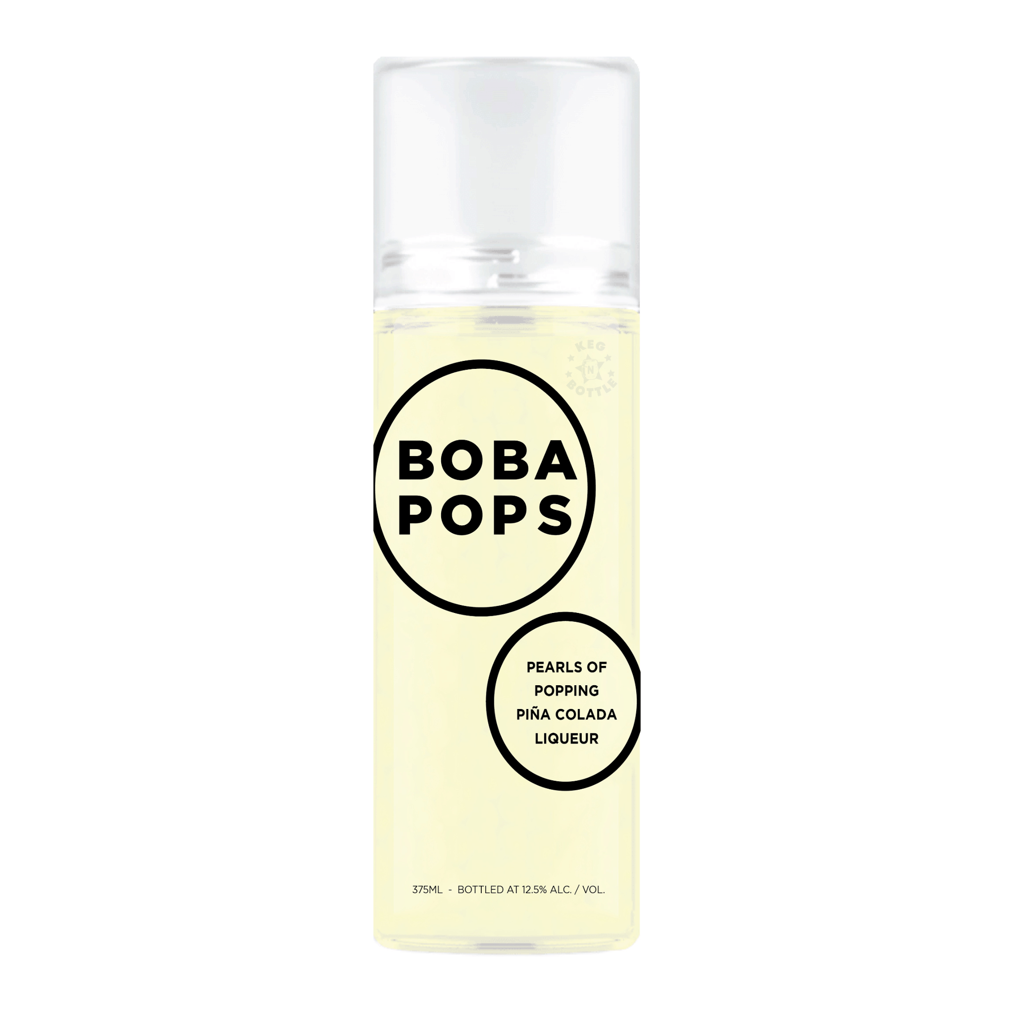 Boba POPS Pina Colada Liqueur (375 mL) - Keg N Bottle