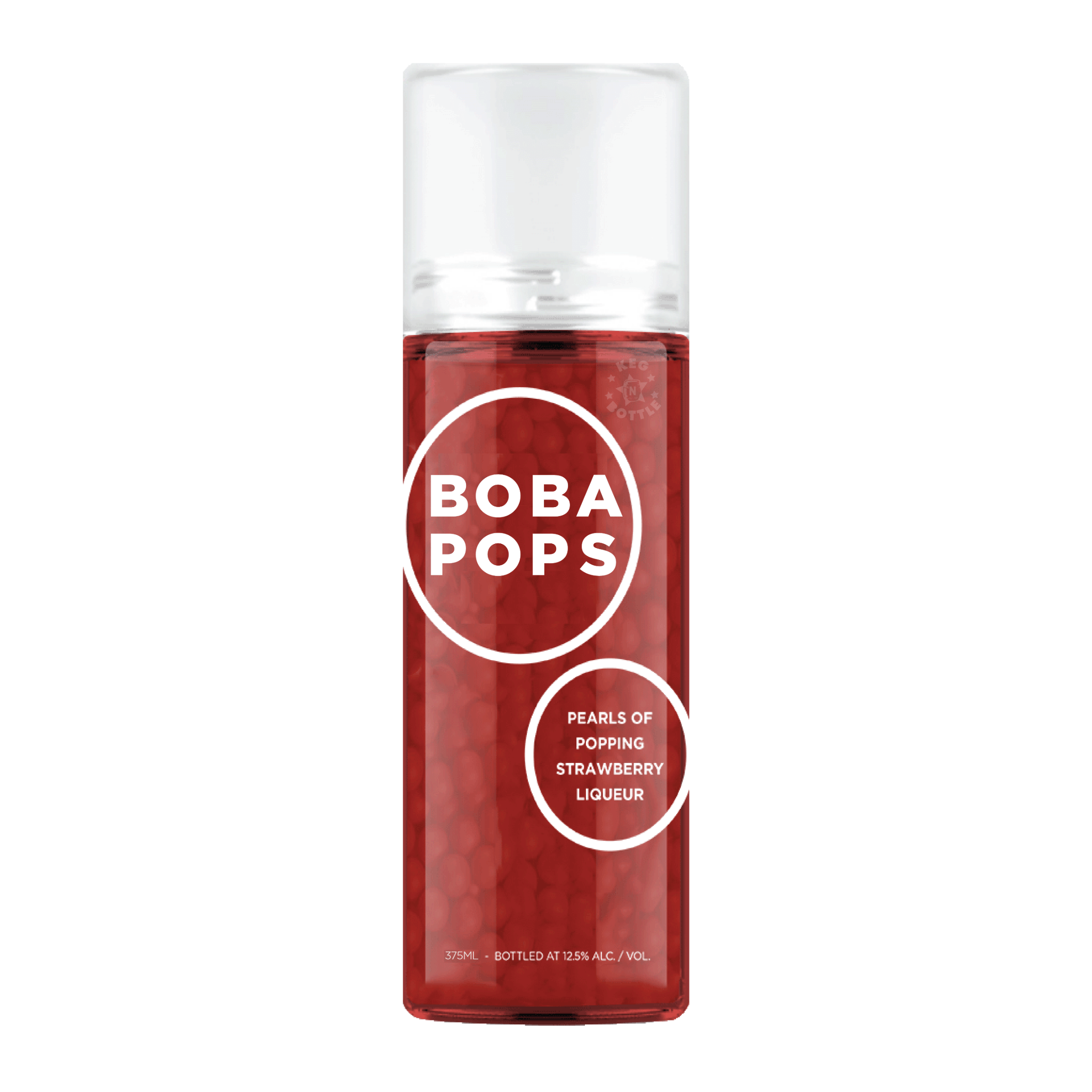 Boba POPS Strawberry Liqueur (375 ml) - Keg N Bottle