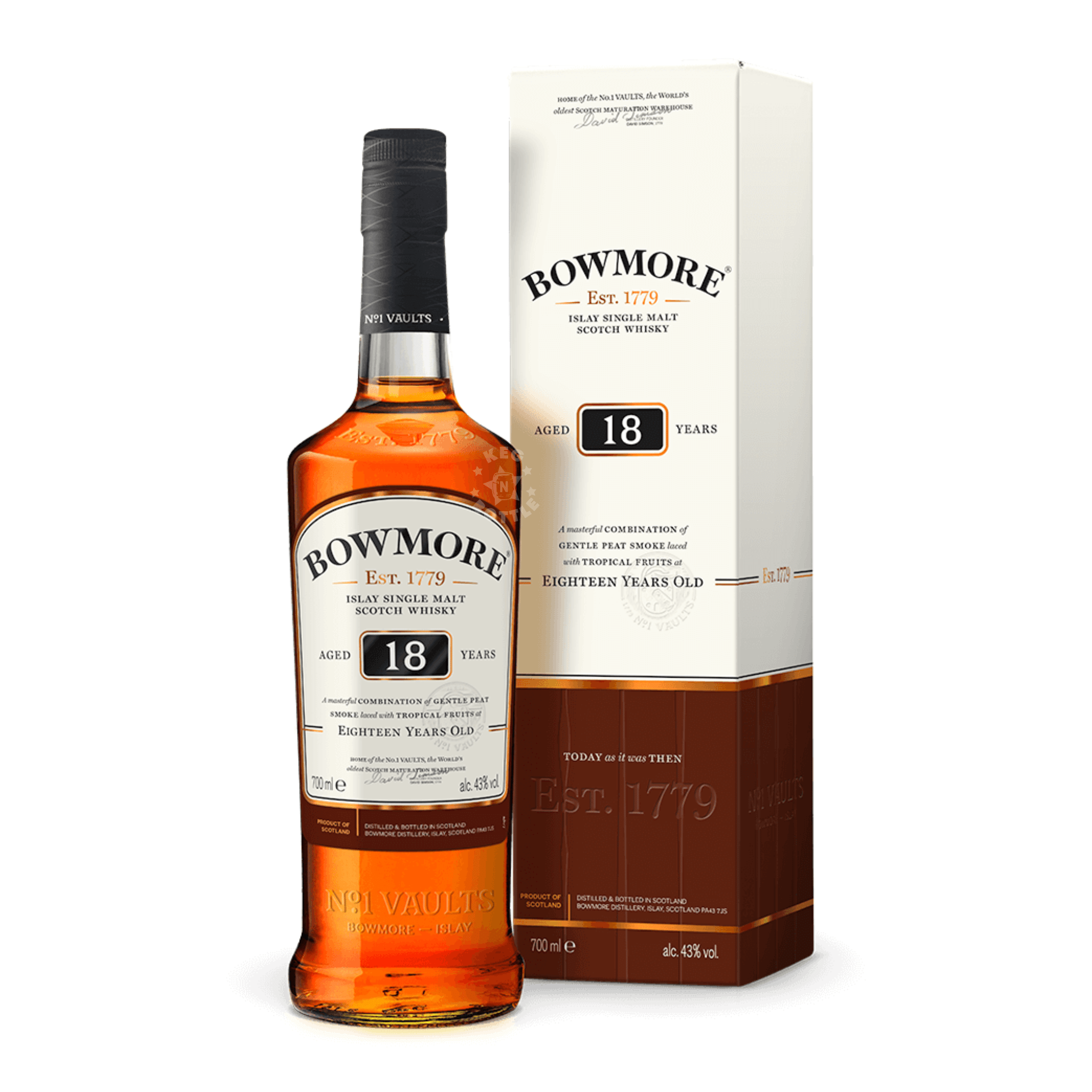 Bowmore 18 Year Single Malt Scotch Whisky (750 ml) | Keg N Bottle
