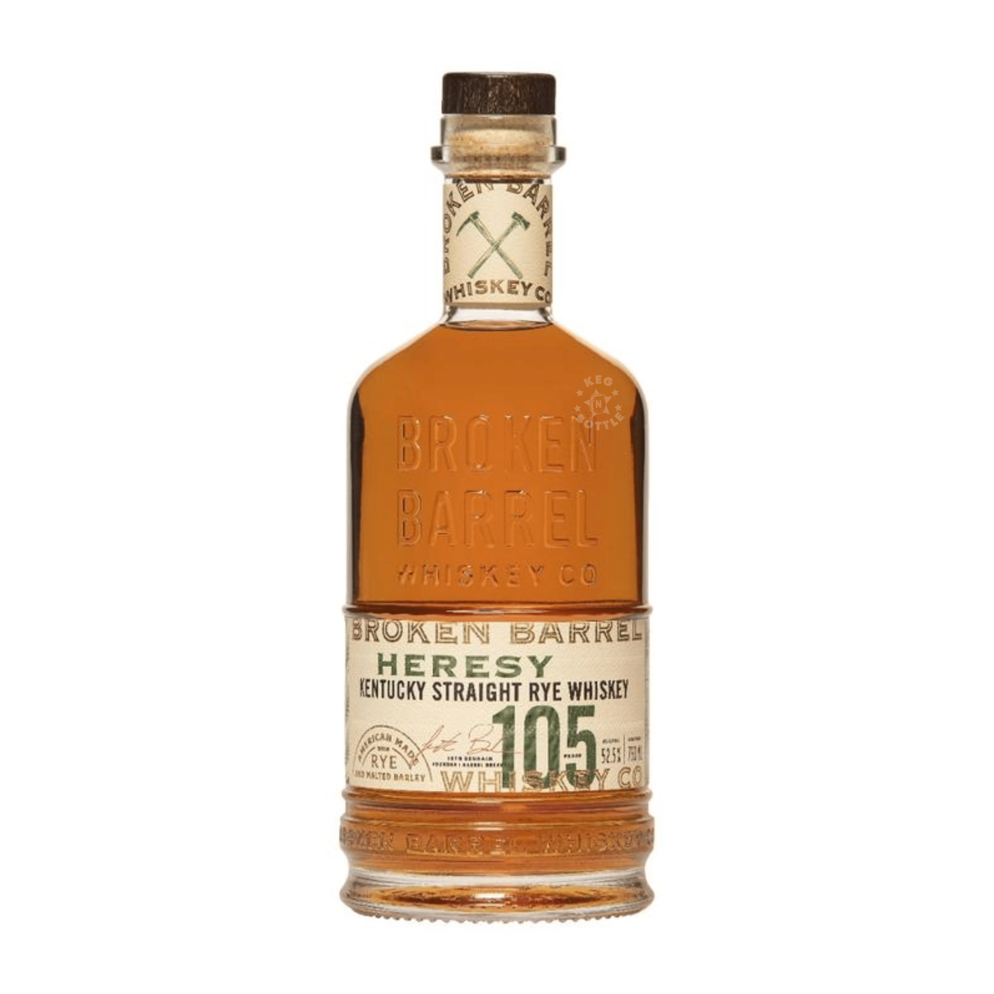 Broken Barrel Heresy Rye Whiskey (750 ml) - Keg N Bottle