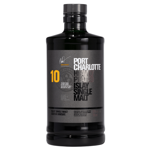 Bruichladdich Port Charlotte 10 Heavily Peated Islay Single Malt Scotch (750mL) | Keg N Bottle
