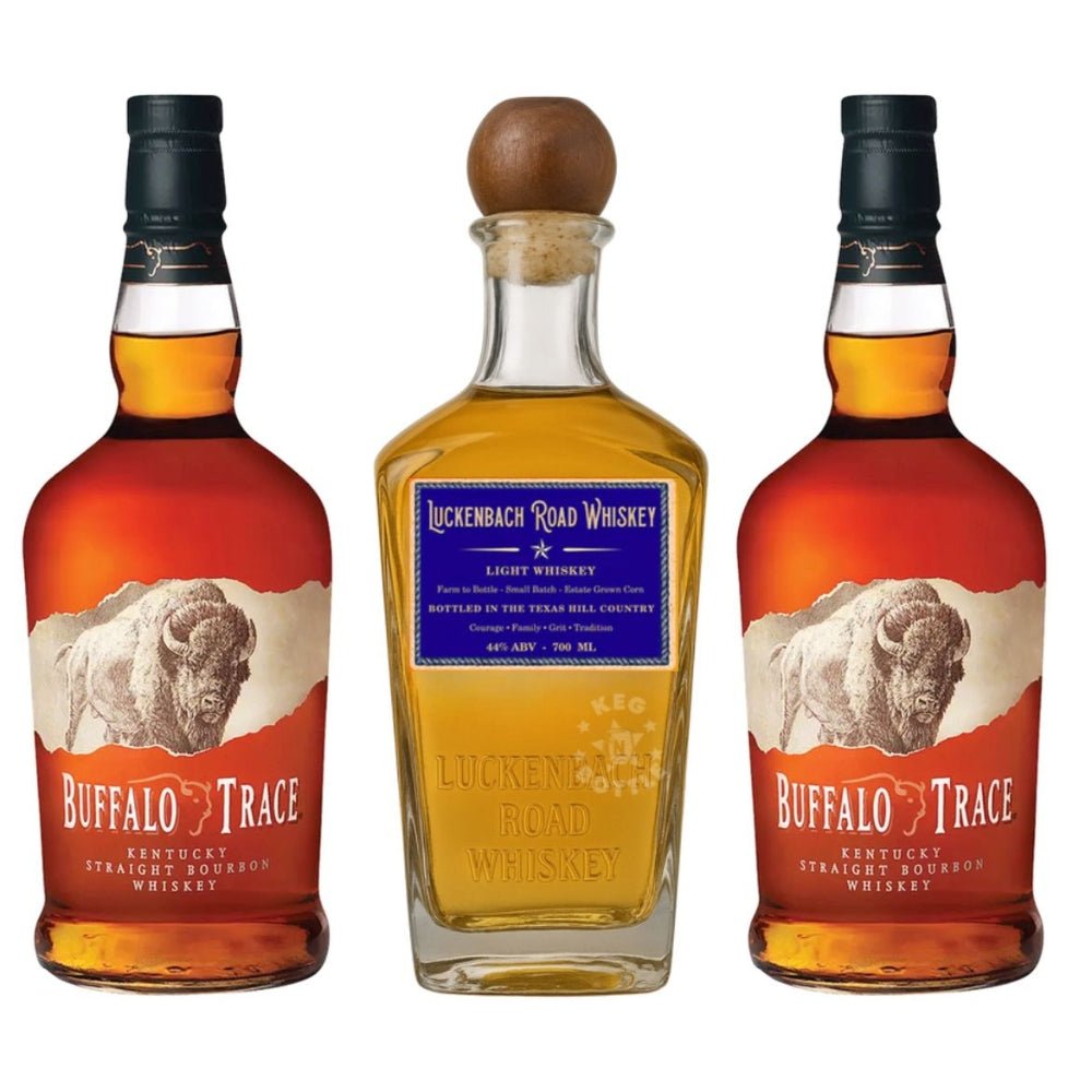 Buffalo Trace x Luckenbach Light Whiskey Combo Pack (3 x 750 ml) | Keg N Bottle