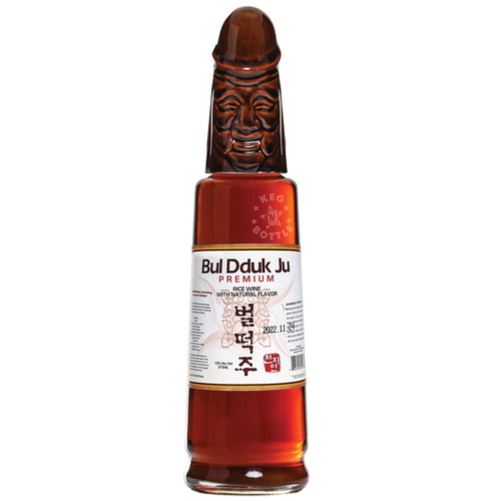 Bul Dduk Ju Premium Korean Rice Wine in Dol Hareubang Bottle 375 ml