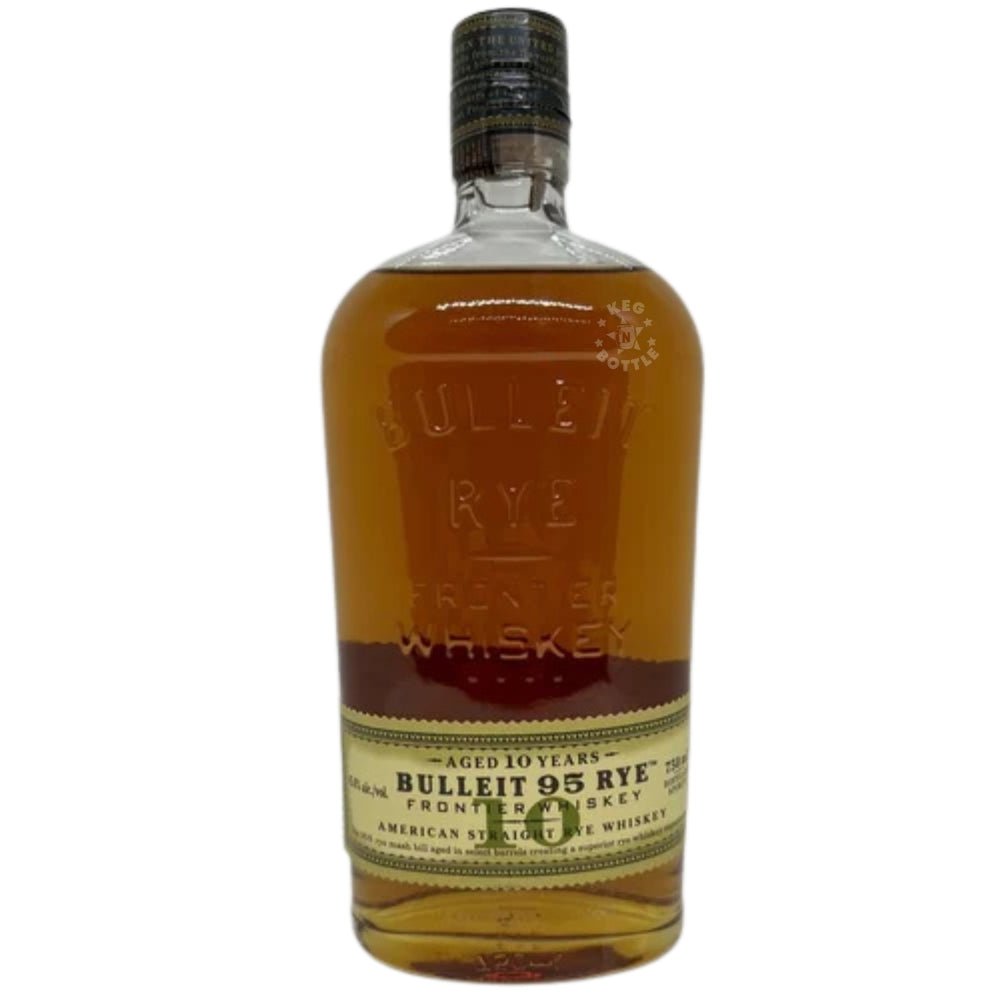 Bottle of Bulleit 95 Rye 10 Year American Straight Rye Whiskey 750ml